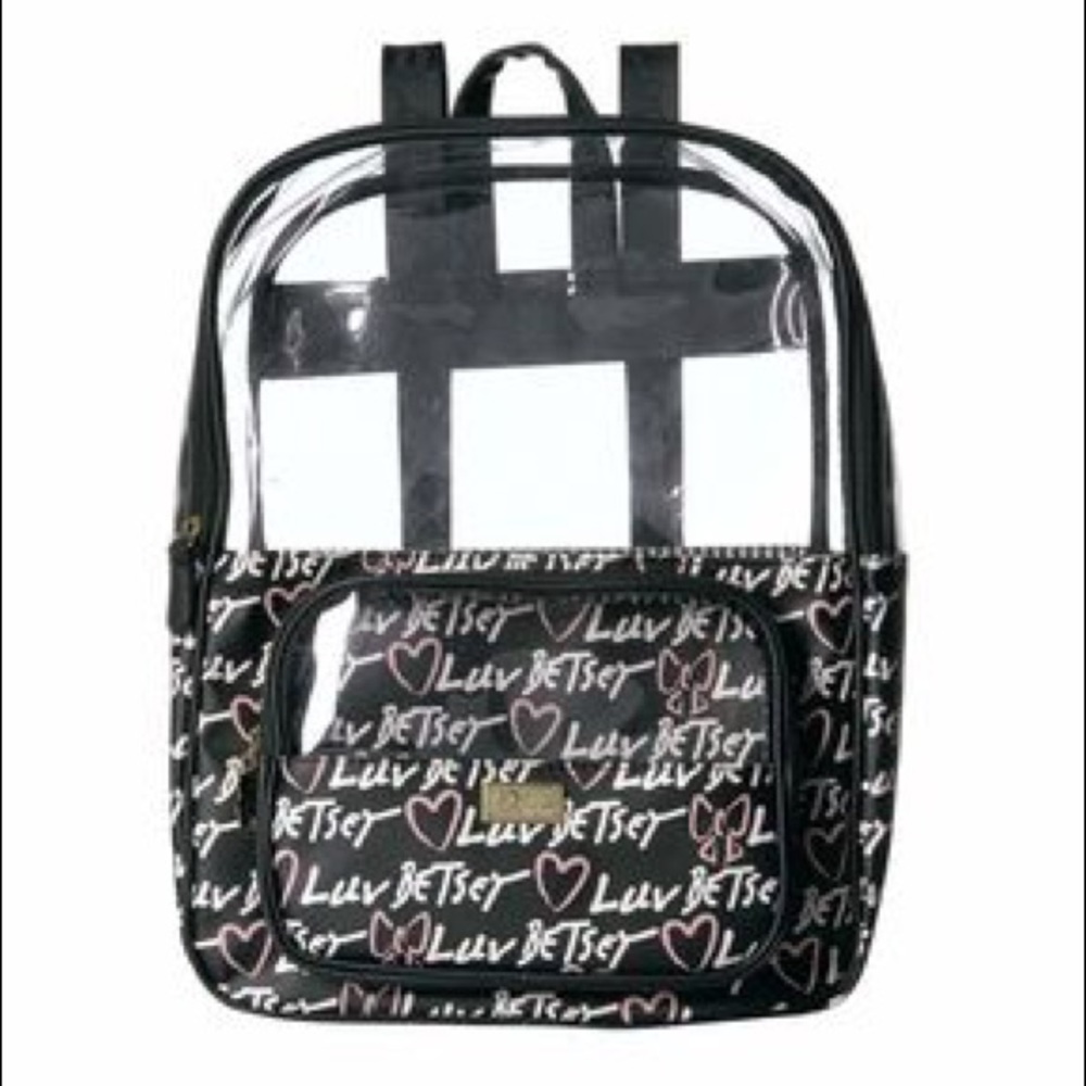 Betsey Johnson Clear Luv Betsey Backpack
